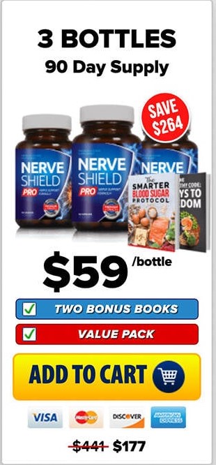 nerve shield pro  - 3 Bottles